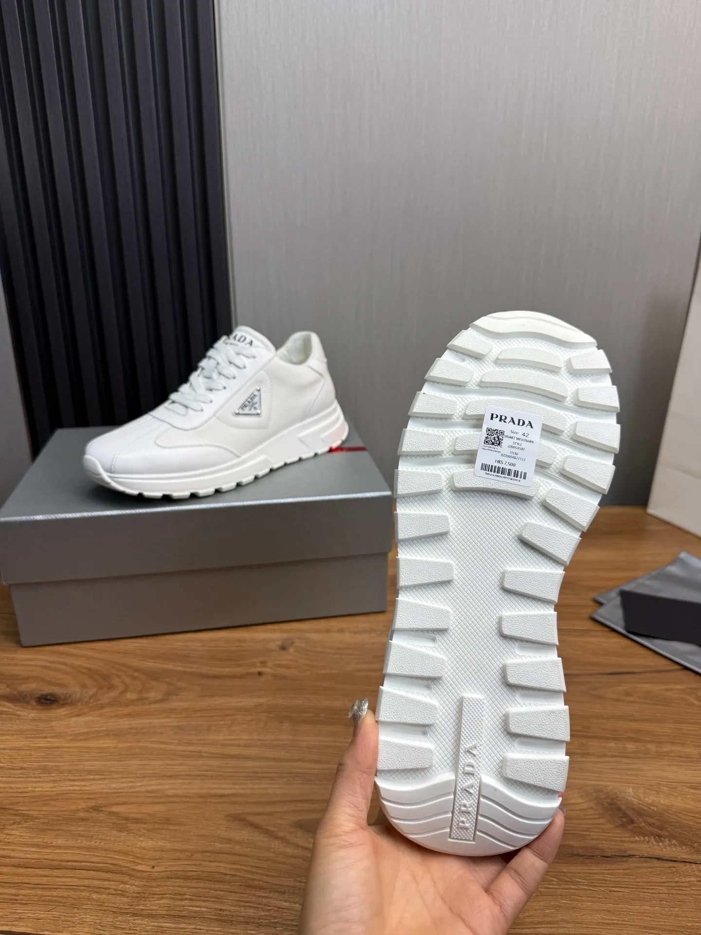 Men's shoes 💰560💰 [PRADA] Hot-selling men's shoes shipped 👏Official website synchronized ⬆️Original imported cowhide stitching waterproof fabric + cowhide lining, 1⃣️:1⃣️reproduction, original bottom, 38-45 (45. Customized, non-refundable)